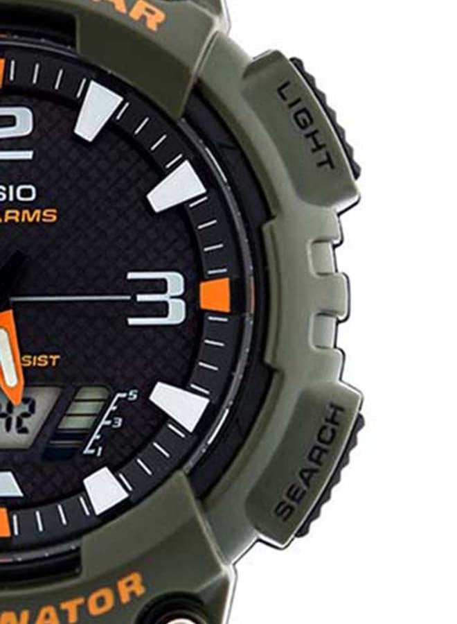CASIO - Men's Resin Analog & Digital Wrist Watch AQ-S810W-3AVDF - 46 mm - Green - Image 1