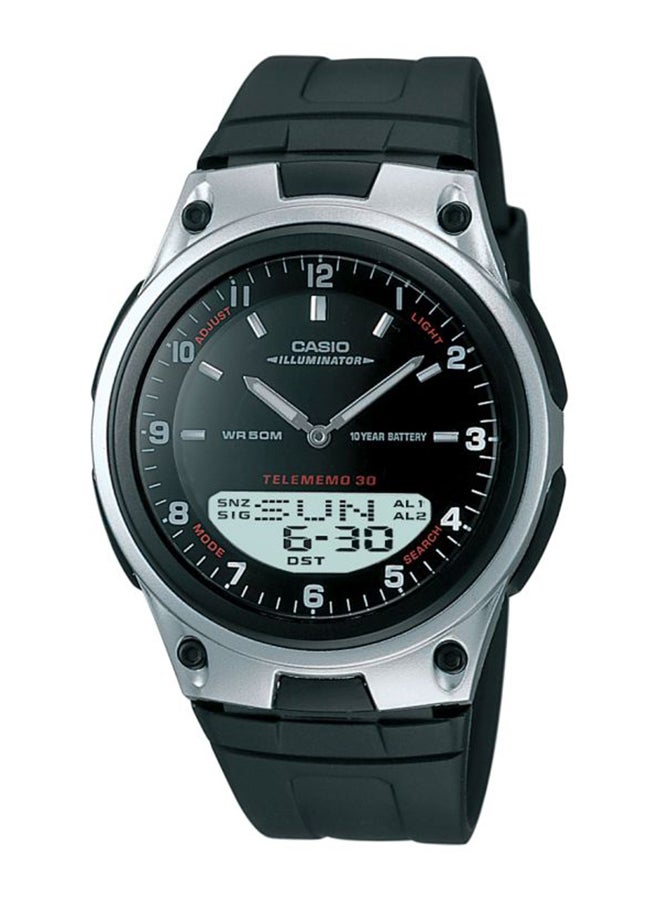 CASIO Men's Youth Analog/Digital Wrist Watch AW-80-1AVDF - 40 mm - Black  - Image 1