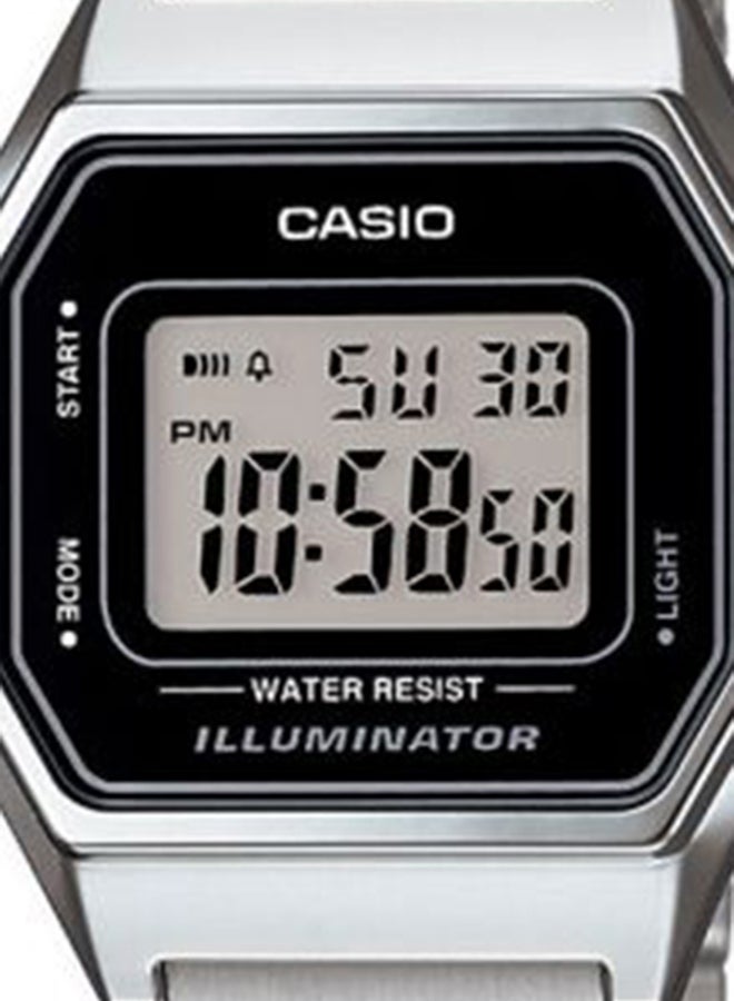 Water Resistant Digital Watch LA680WA-1DF Silver - v1684420186/N32399651A_6