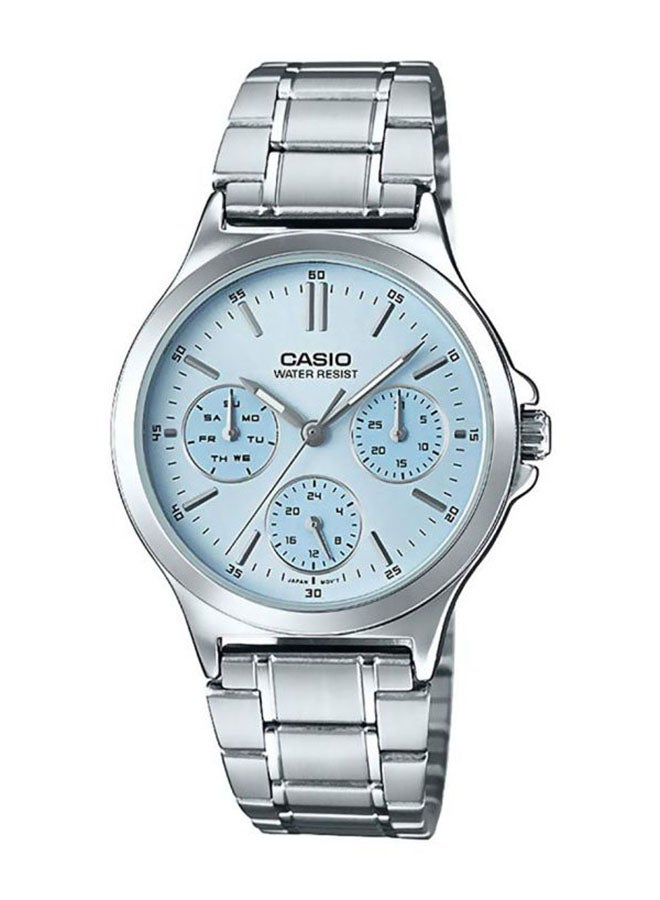 CASIO Women's Enticer Analog Watch LTP-V300D-2AUDF - 34 mm - Silver  - Image 1