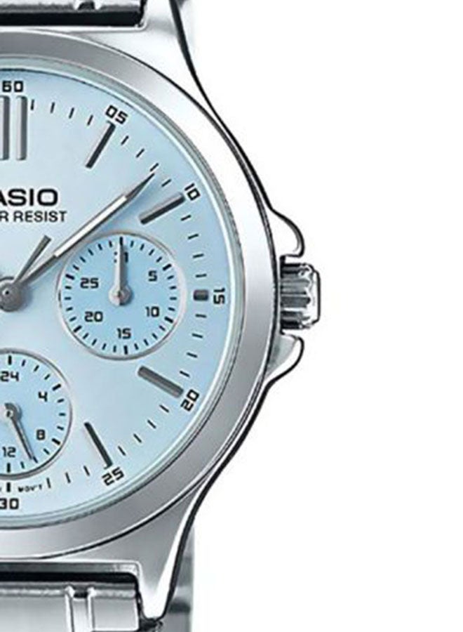 CASIO Women's Enticer Analog Watch LTP-V300D-2AUDF - 34 mm - Silver  - Image 3