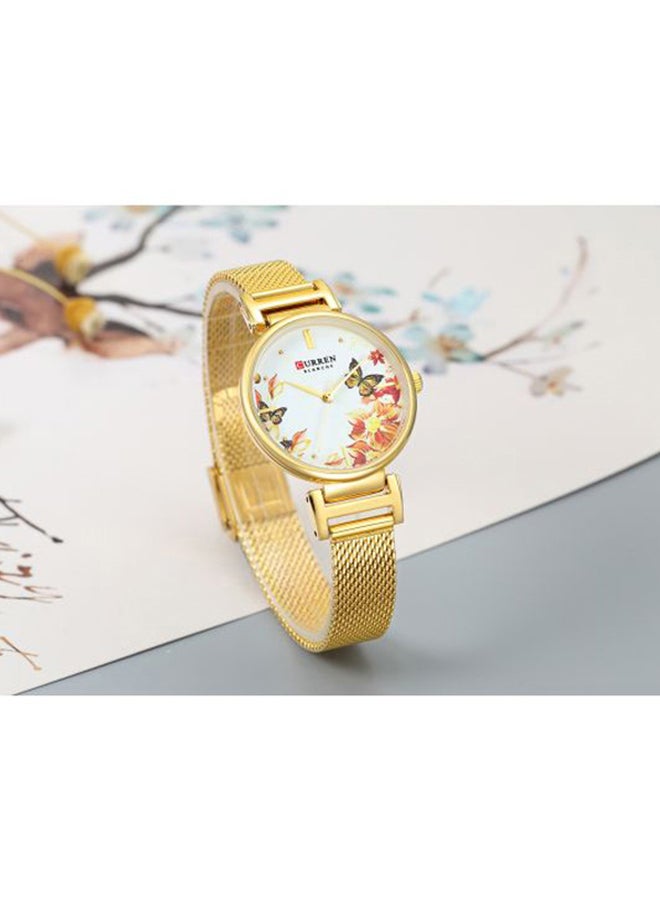 CURREN - Women's Stainless Steel Analog Watch 9053 - 30 mm - Gold - Image 1
