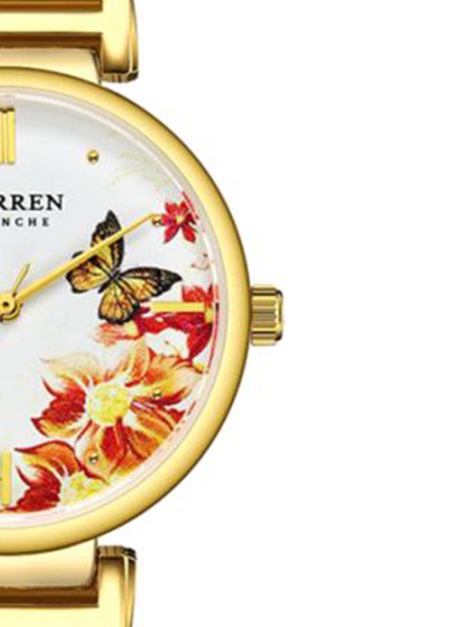 CURREN - Women's Stainless Steel Analog Watch 9053 - 30 mm - Gold - Image 1