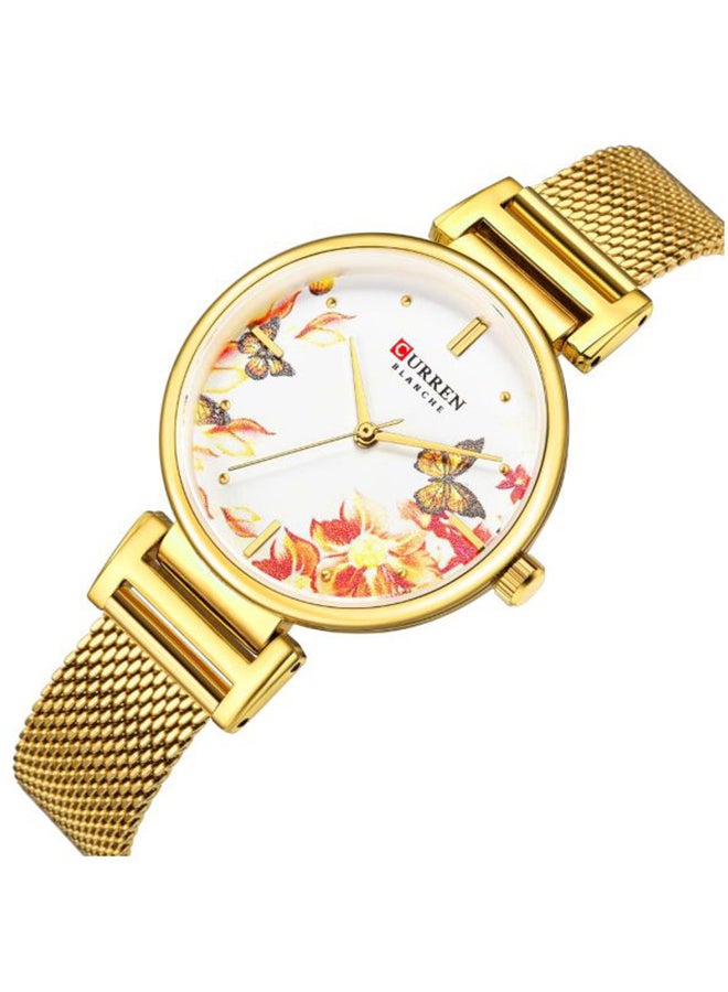 CURREN - Women's Stainless Steel Analog Watch 9053 - 30 mm - Gold - Image 1