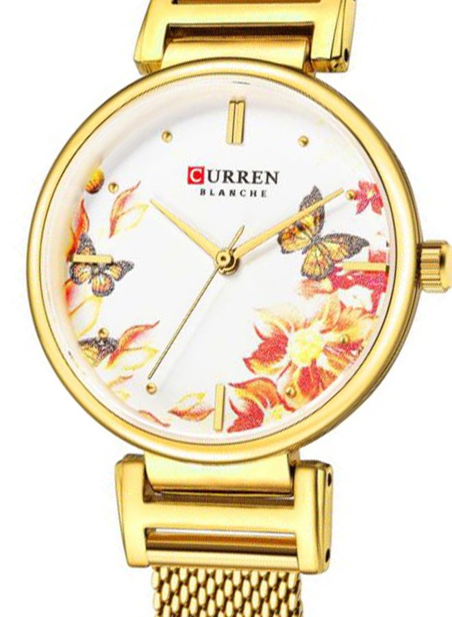 CURREN - Women's Stainless Steel Analog Watch 9053 - 30 mm - Gold - Image 1