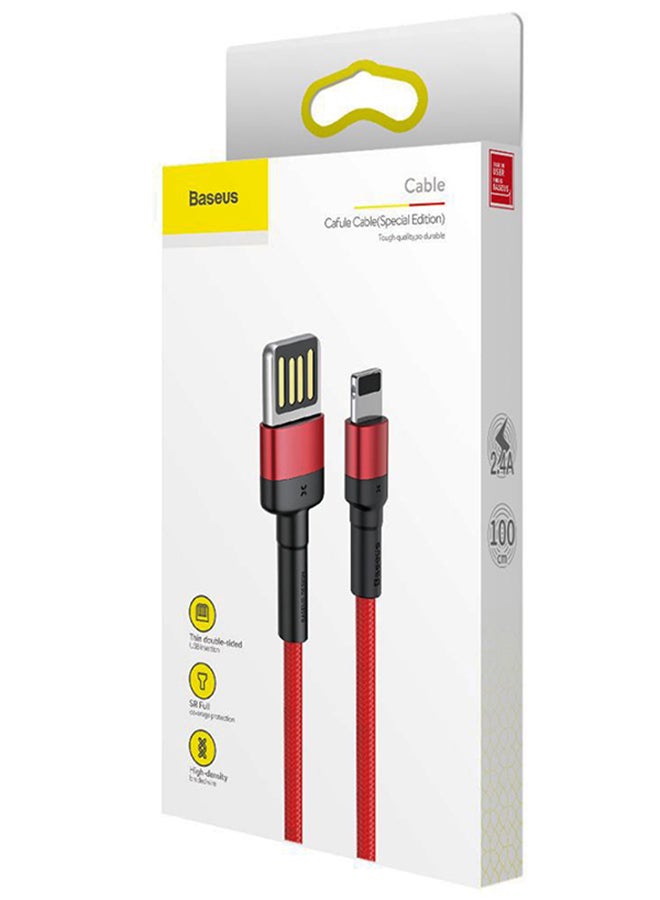 Baseus Type-C To USB Data Sync And Charging Cable Red/Black - Image 2