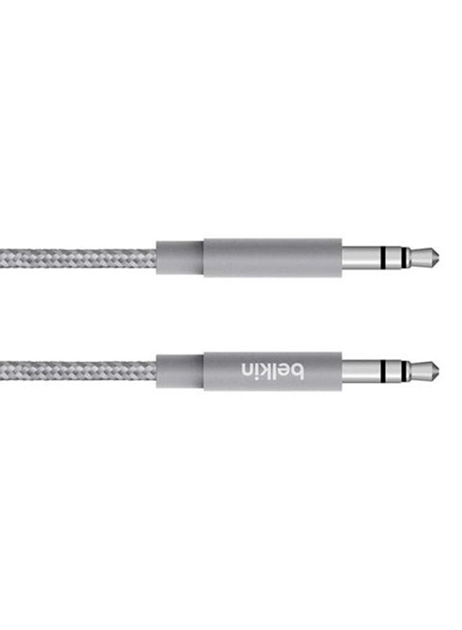 belkin Mixit 3.5mm Braided Aux Cable Male To Male Lead Auxiliary Jack For iPhone Samsung Car Home Stereos Headphones Speaker   Grey Grey  - Image 5