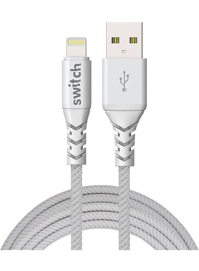 Switch Lightning Data Sync And Charging Cable White  - Image 1