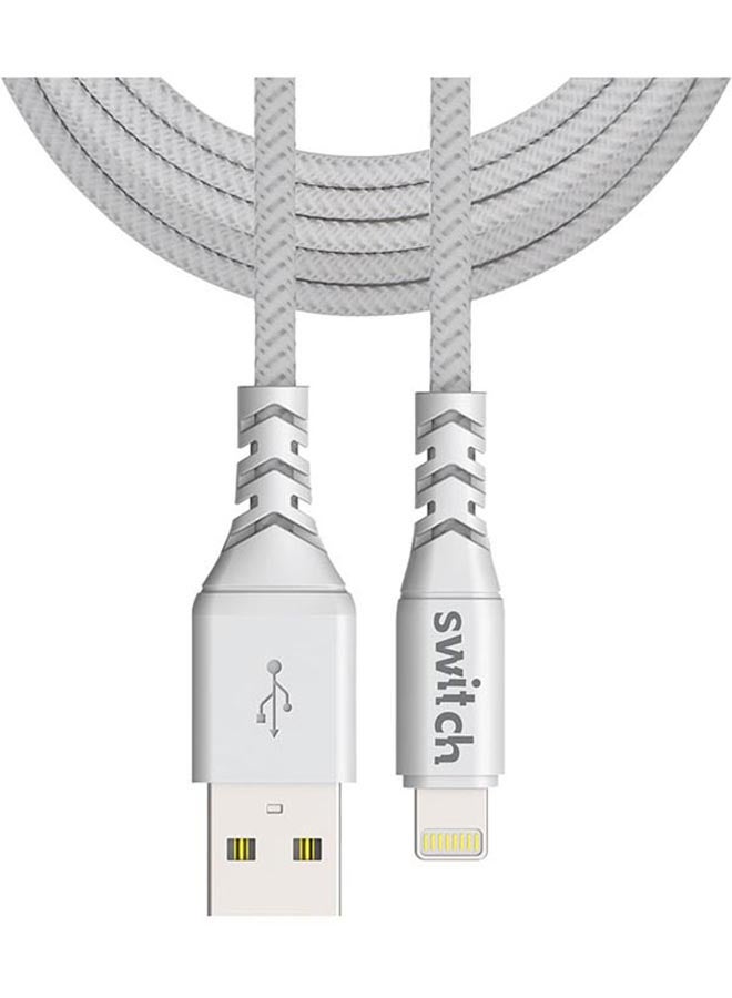 Switch Lightning Data Sync And Charging Cable White  - Image 3