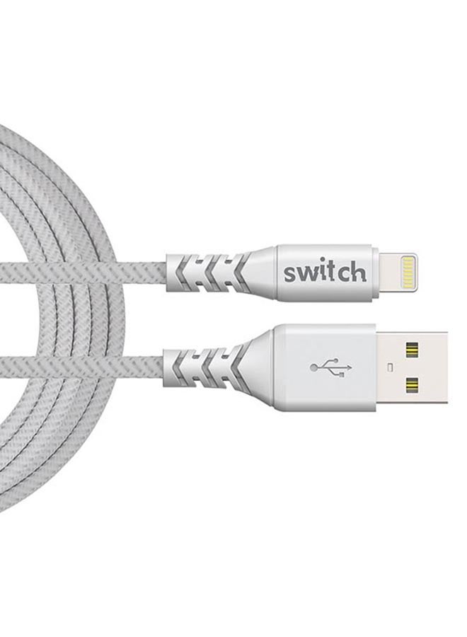 Switch Lightning Data Sync And Charging Cable White  - Image 4