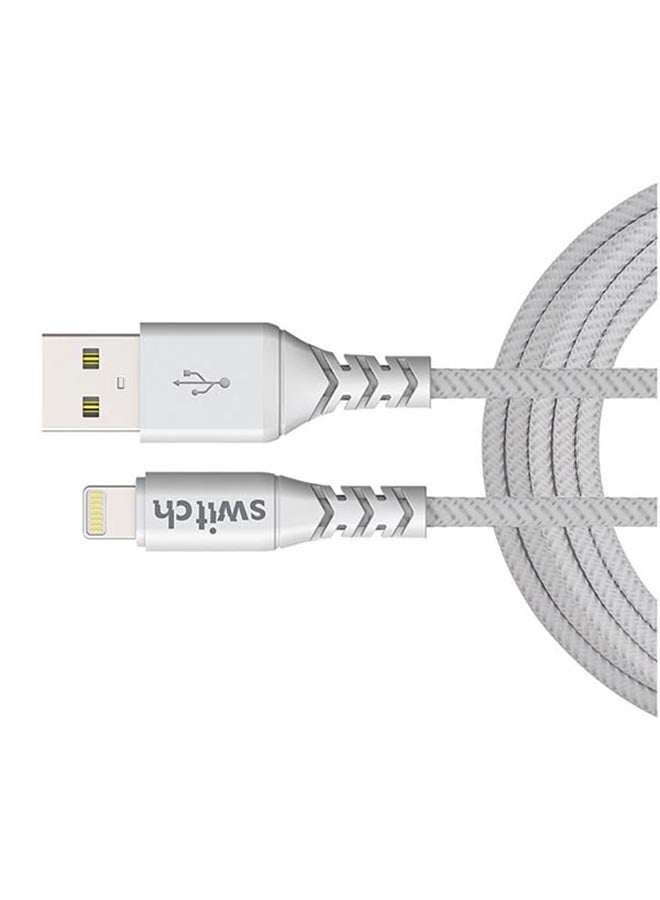Switch Lightning Data Sync And Charging Cable White  - Image 5