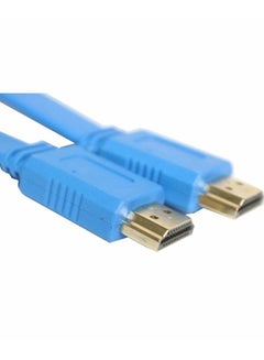 E-Train Flat HDMI To HDMI Cable Blue  - Image 2