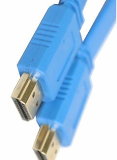E-Train Flat HDMI To HDMI Cable Blue  - Image 4