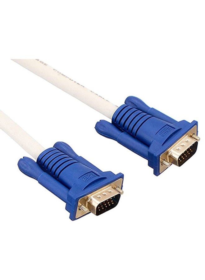 2بي سلك من VGA بطول 15 متر إلى VGA بطول 15 متراً. أبيض - Image 1
