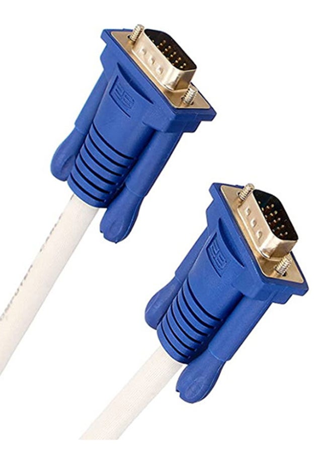 2بي سلك من VGA بطول 15 متر إلى VGA بطول 15 متراً. أبيض - Image 2