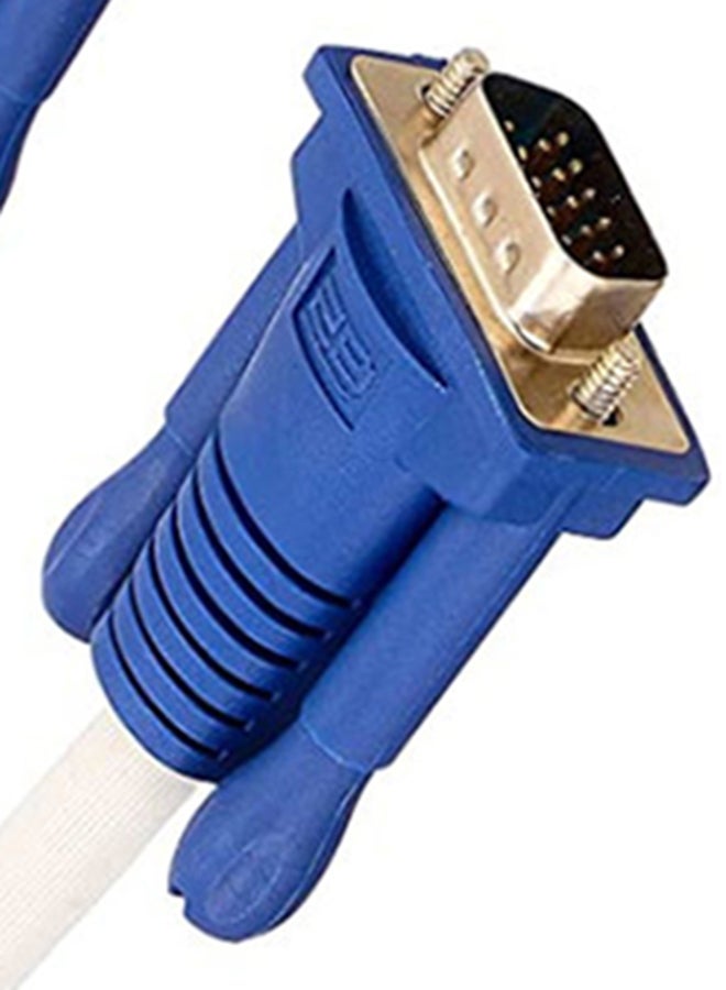 2بي سلك من VGA بطول 15 متر إلى VGA بطول 15 متراً. أبيض - Image 3