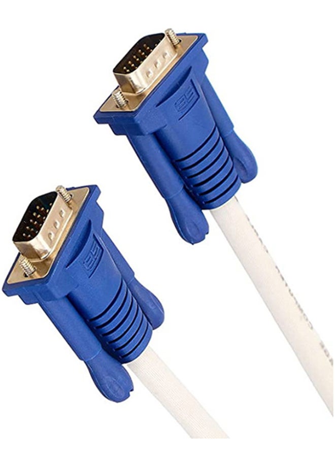 2بي سلك من VGA بطول 15 متر إلى VGA بطول 15 متراً. أبيض - Image 5