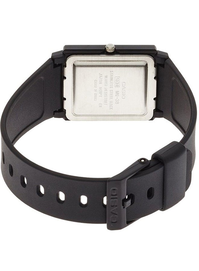 CASIO Men's Leather Strap Analog Wrist Watch MQ-38-9ADF - 33 mm - Black  - Image 3