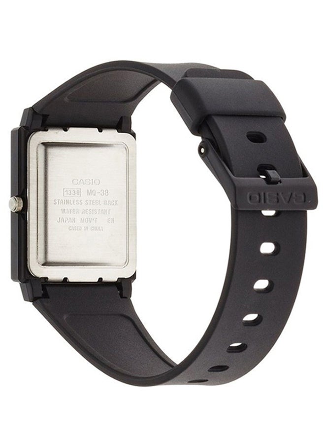 CASIO Men's Leather Strap Analog Wrist Watch MQ-38-9ADF - 33 mm - Black  - Image 4