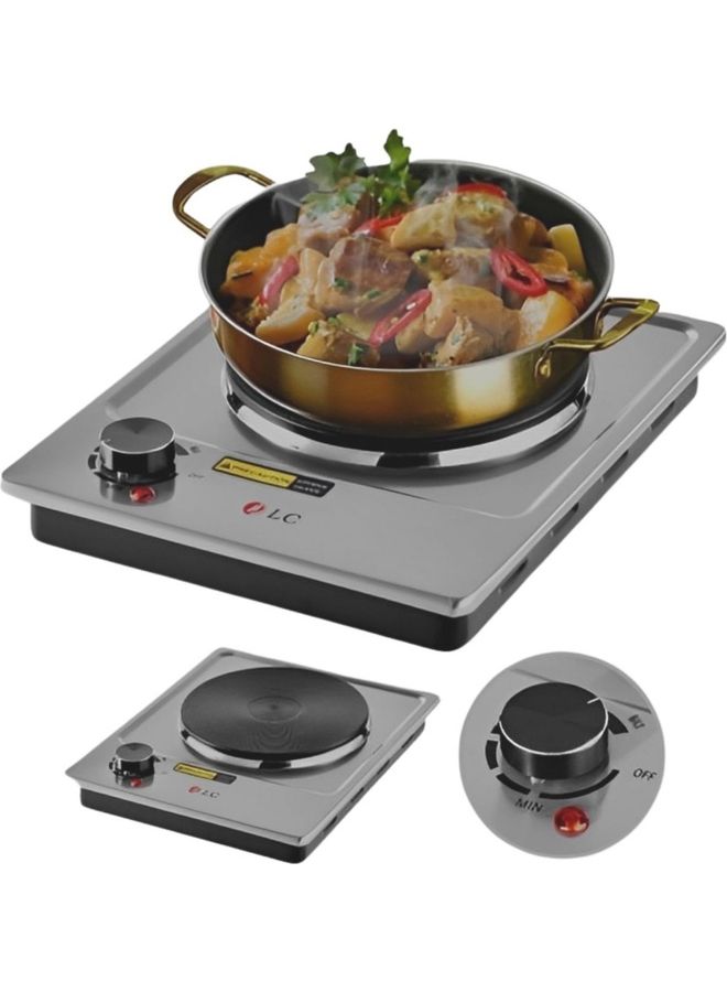 دي إل سي  موقد تسخين كهربائي 1 شعلة 1500 واط DLC 6701 1500.0 W DLC 6701 أسود/رمادي - Image 1