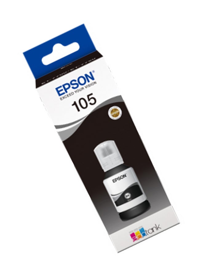 EPSON 105 EcoTank Ink Bottle, Black Ink for Printer Refill - Black  - Image 3