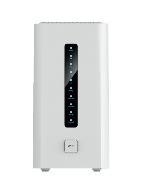 DWR-3000M 5G CPE WiFI 6 AX3000 لاسلكي ثنائي النطاق جيجابت راوتر (3.2 جيجابت في الثانية)، 4 منافذ جيجابت إيثرنت LAN ومنفذ جيجابت إيثرنت WAN، 1 منفذ صوت RJ11، 1 منفذ USB 3.0