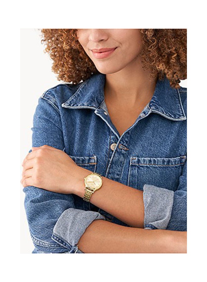 فوسيل ساعة يد أنالوج من الفولاذ المقاوم للصدأ - BQ3863 - 34 مم - Image 2