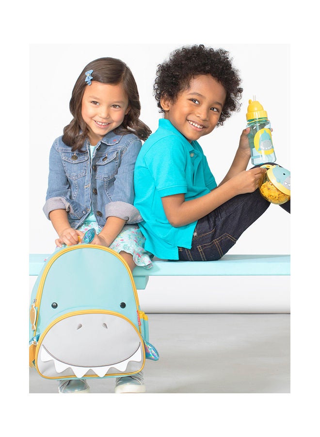Skip Hop - Zoo Straw Bottle Polypropylene Shark, 18 Months To 36 Months - Image 1
