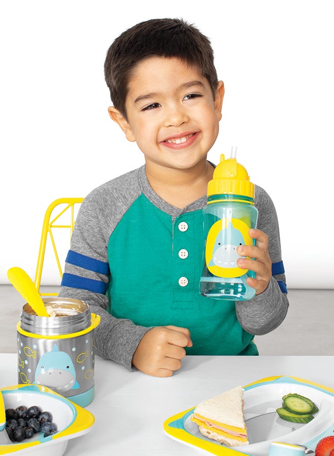Skip Hop - Zoo Straw Bottle Polypropylene Shark, 18 Months To 36 Months - Image 1