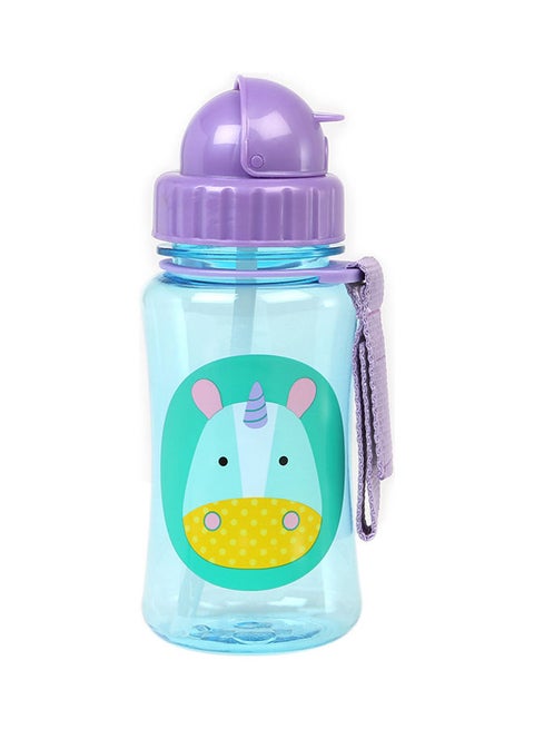 Zoo Straw Bottle Pp Unicorn, 18 Months To 36 Months