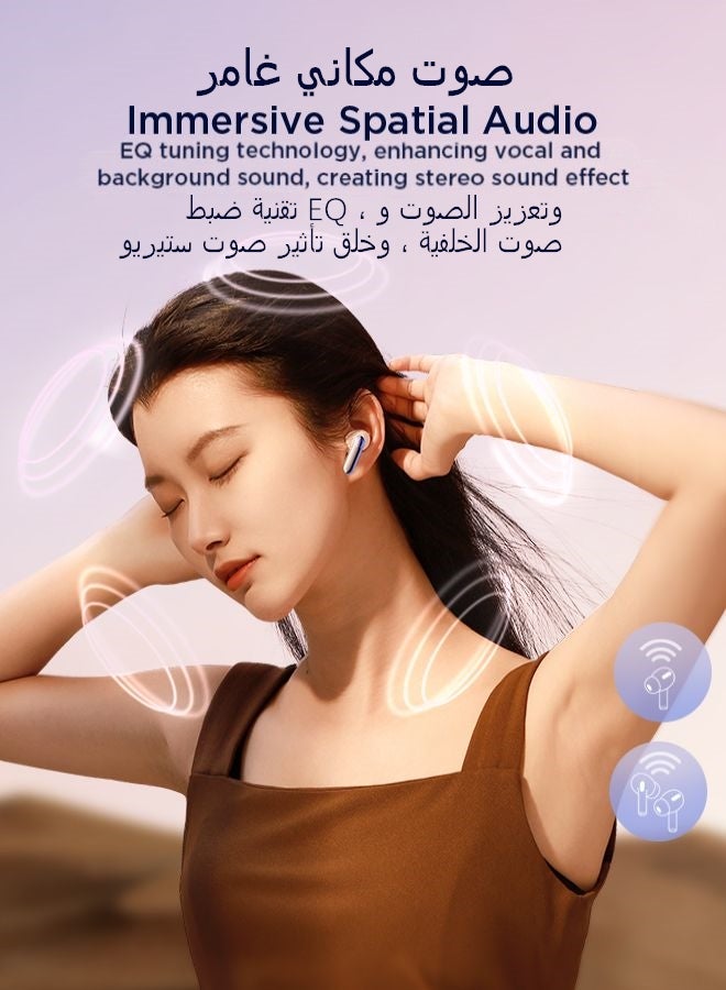 JOYROOM - JR-BC1 Bluetooth 5.3 TWS True Wireless In-Ear ANC Earbuds White - Image 1