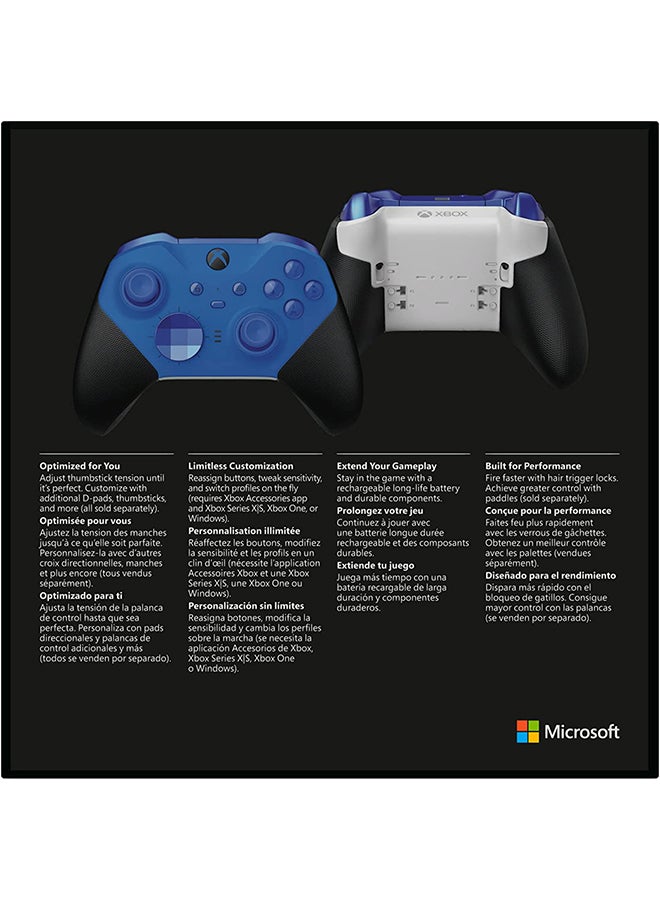 مايكروسوفت - Xbox Elite V2 Core Branded Ma - أزرق - Image 1
