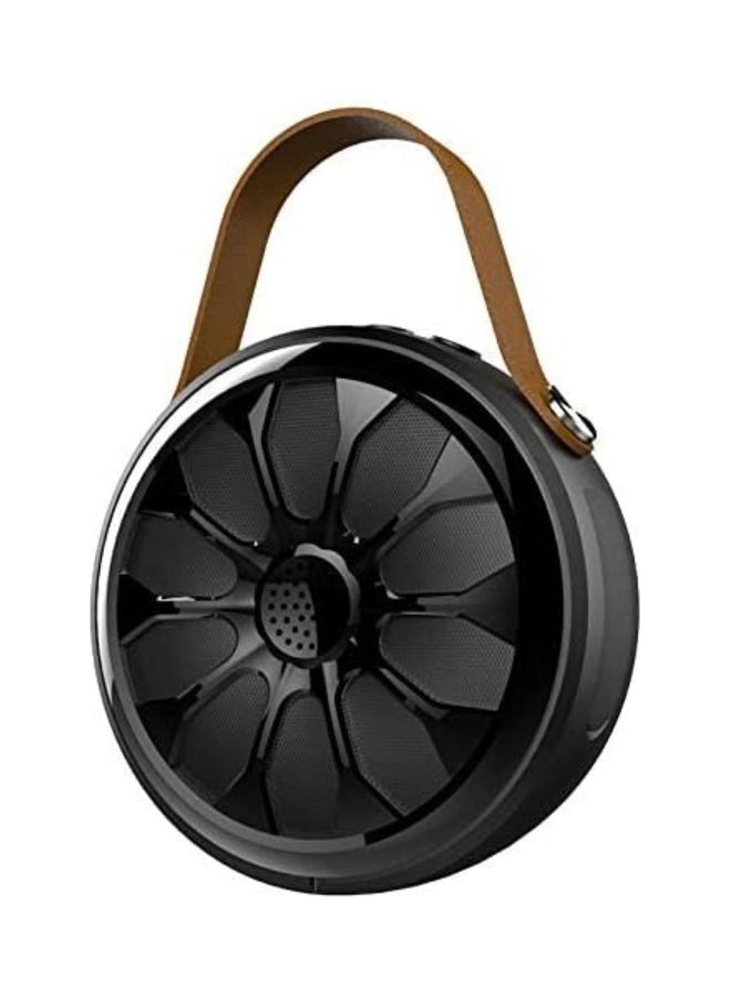 Datazone Wireless Speaker For Outdoor Activities, Dust Proof, Shockproof Bass Stereo Sports Subwoofer With Flash Light For Camping Power Bank Black  - Image 2