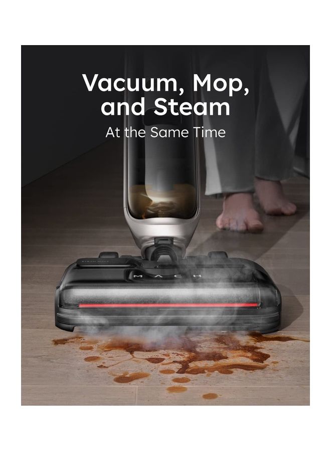 eufy - MACH V1 Ultra, All-in-One Cordless StickVac with Steam Mop, Cordless SteamWave Technology, Always-Clean Mop, Triple Self-Cleaning System, Eco-Clean Ozone, Safe for Homes with Children and Pets 680.0 W T2770 Black - Image 1