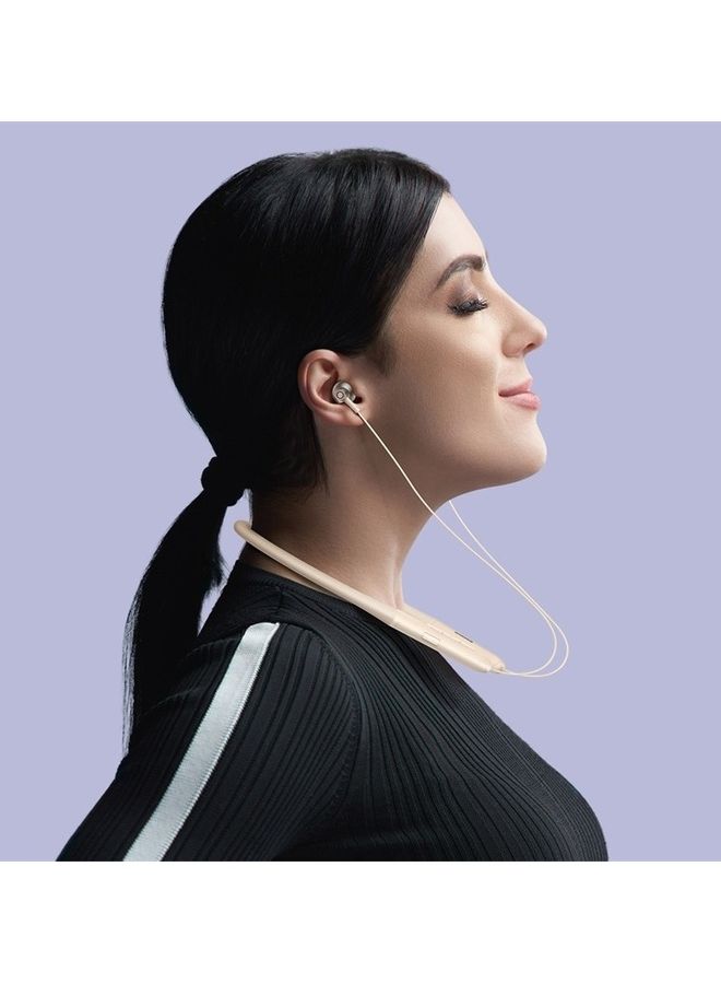 Baseus - Bluetooth Headphones,V5.3 Wireless Bluetooth Earbuds w/Mic in-Ear Magnetic Neckband Earphone 25Hrs Playtime, IPX4 Waterproof Deep Bass Headset for Phone Call Music Sports- Beige Beige - Image 1