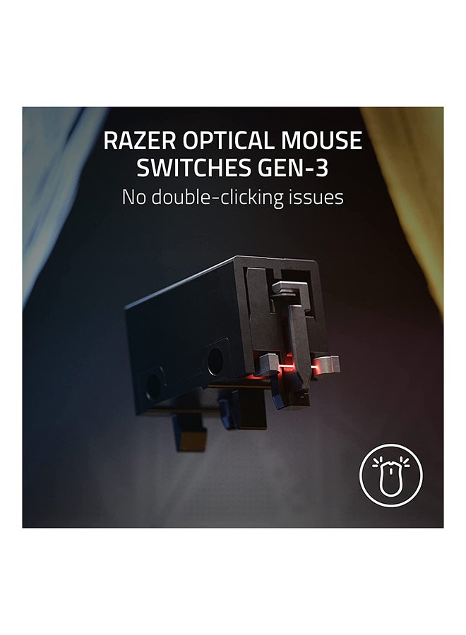 RAZER - DeathAdder V3 Wired Gaming Mouse: 59g Ultra Lightweight - Focus Pro 30K Optical Sensor - Fast Optical Switches Gen-3-8K Hz HyperPolling - 6 Programmable Buttons - Black - Image 1