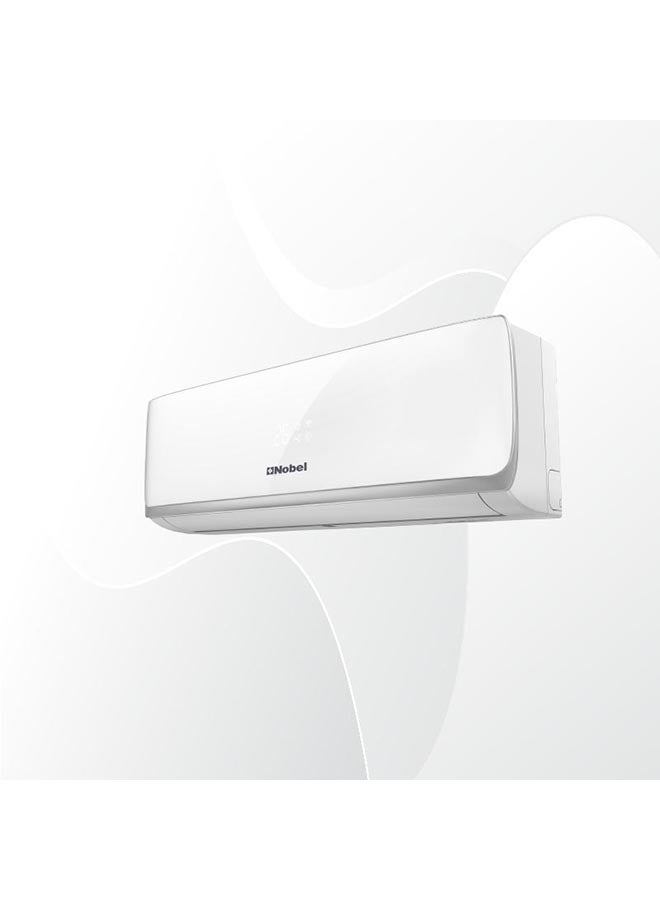 Nobel 2 Ton Rotary Split AC, Energy Efficient Cooling Air Conditioner with T3 Tropical Rotary Compressor, R410A Gas, 4-Way Swing, 24000 BTU AC, Gold Fin Technology, Auto Restart, Best For Small Room And Office 2 TON, One year Warranty NSAC24T White  - Image 3