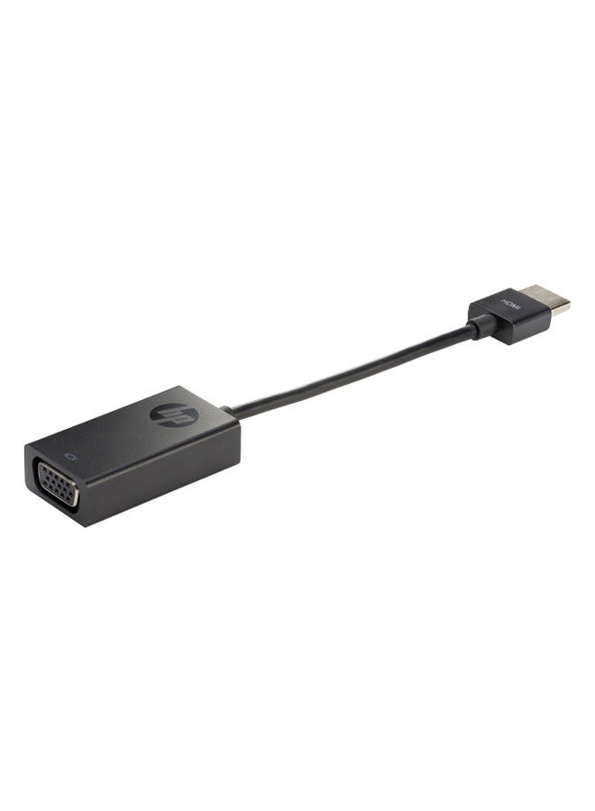 HP HDMI To VGA Cable Adapter X1B84AA Black  - Image 1