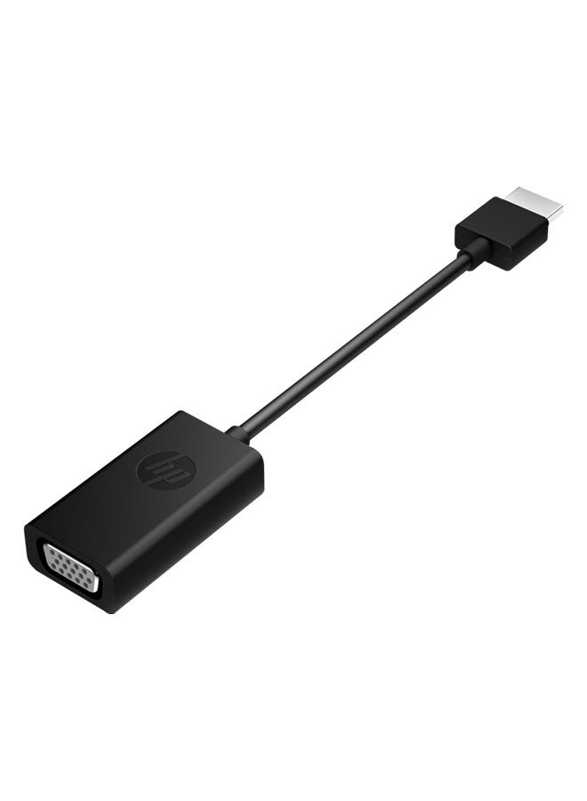 HP HDMI To VGA Cable Adapter X1B84AA Black  - Image 2