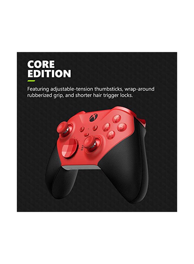 Microsoft - Xbox Elite Wireless Controller Series 2 For Xbox Series X|S, Xbox One, Windows10/11, Android, and iOS– Core (Red) - Image 1