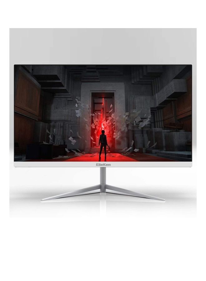 ElieKen - 21.5 Inch Ips Display Monitor,Full Hd 1920 X 1080 Ultra Thin Computer Screen,Flat Panel VGA HDMI White - Image 1