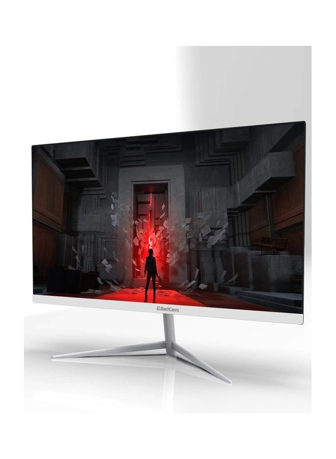 ElieKen - 21.5 Inch Ips Display Monitor,Full Hd 1920 X 1080 Ultra Thin Computer Screen,Flat Panel VGA HDMI White - Image 1