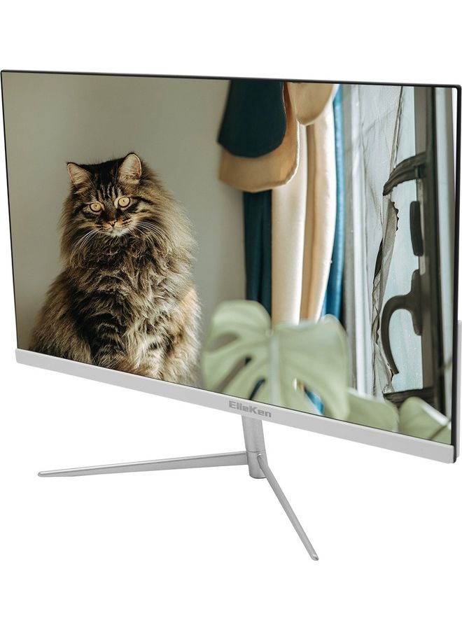 ElieKen - 21.5 Inch Ips Display Monitor,Full Hd 1920 X 1080 Ultra Thin Computer Screen,Flat Panel VGA HDMI White - Image 1