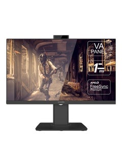 شاشة ألعاب مقاس "24, وضوح FHD 1080P , معدل تحديث 75 هرتز , AMD FreeSync , مع كاميرا مدمجة 3.0 ميجابكسل , وقت استجابة 1 مللي ثانية أبيض