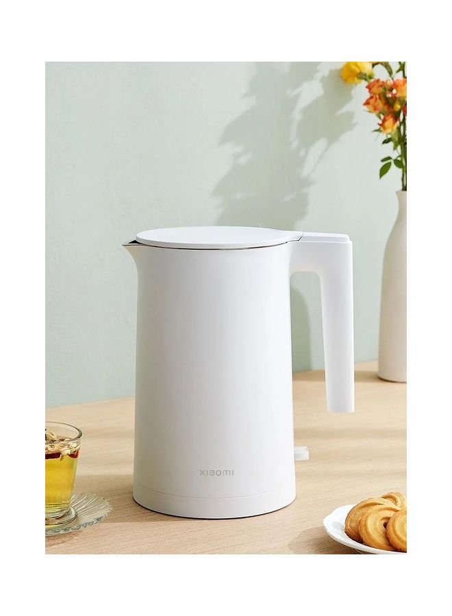 Xiaomi Electric Kettle 2 Dual Layer Heat Insulation Stainless Steel With Lever Indicator Light 1.7 L 1800 W MJDSH04YM White  - Image 1