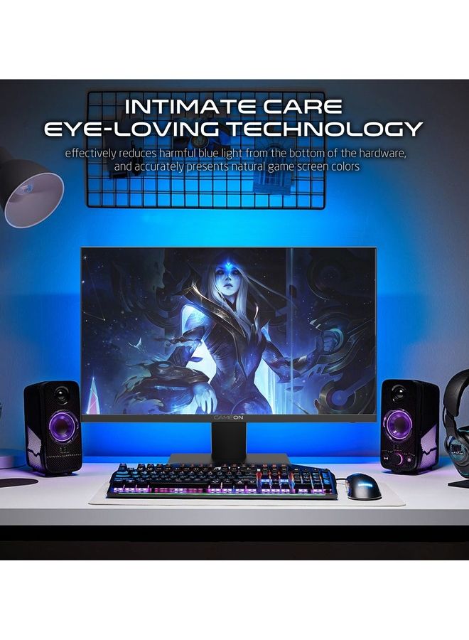 GOB24FHD75IPS 24 Inch Fhd 75Hz Refresh rate 4ms Response Time Flat IPS Gaming Monitor With Built-in Speaker Black