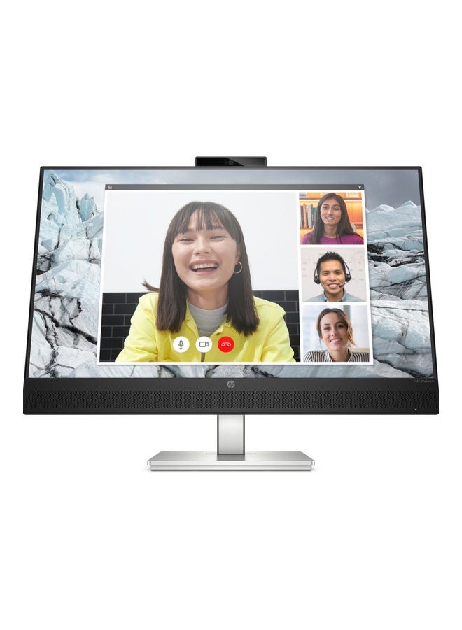 M27 Webcam Monitor Anti-glare 68.58 Cm 27 Inch IPS 1920 x 1080 FHD Flat 300 Nits Camera 5MP Height Adjustable Dual speakers On Screen Controls Black/Silver