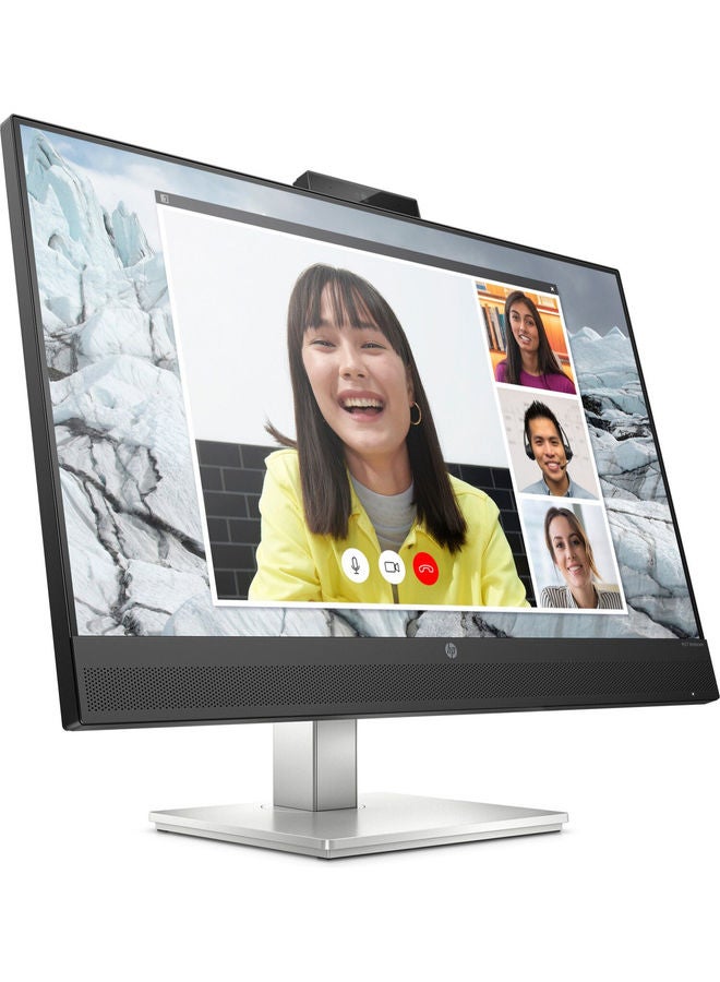 M27 Webcam Monitor Anti-glare 68.58 Cm 27 Inch IPS 1920 x 1080 FHD Flat 300 Nits Camera 5MP Height Adjustable Dual speakers On Screen Controls Black/Silver