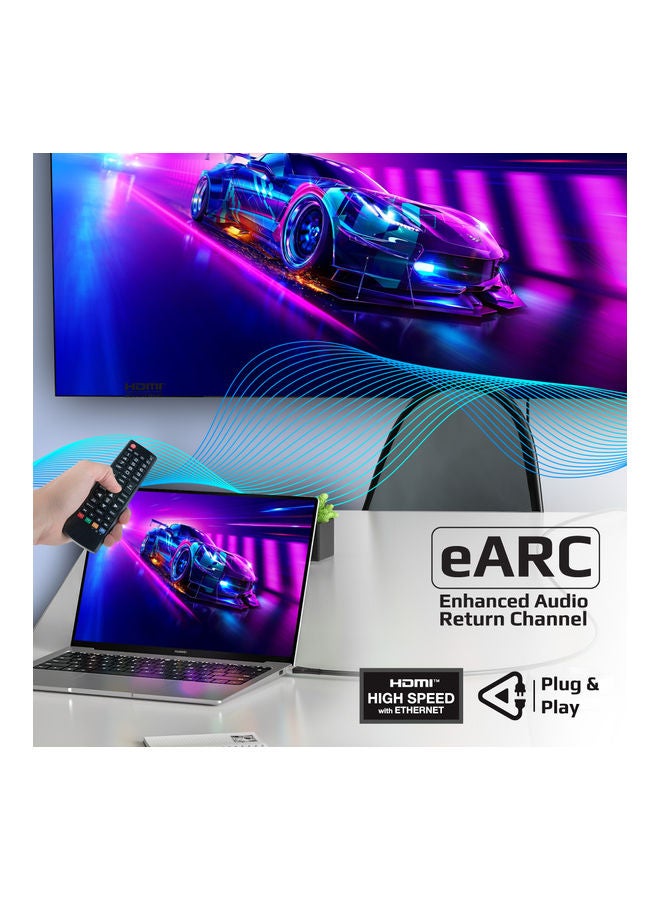 PROMATE HDMI 2.1 Cable, 5m HDMI to HDMI Slim Cable with 48Gbps Bandwidth, 8K@60Hz Resolution, UHD Dynamic HDR eARC Wire for MacBook Pro, PS5, TV, Xbox, Roku, UHD TV, Blu-ray Projector, PrimeLink8K-500 Black - Image 3