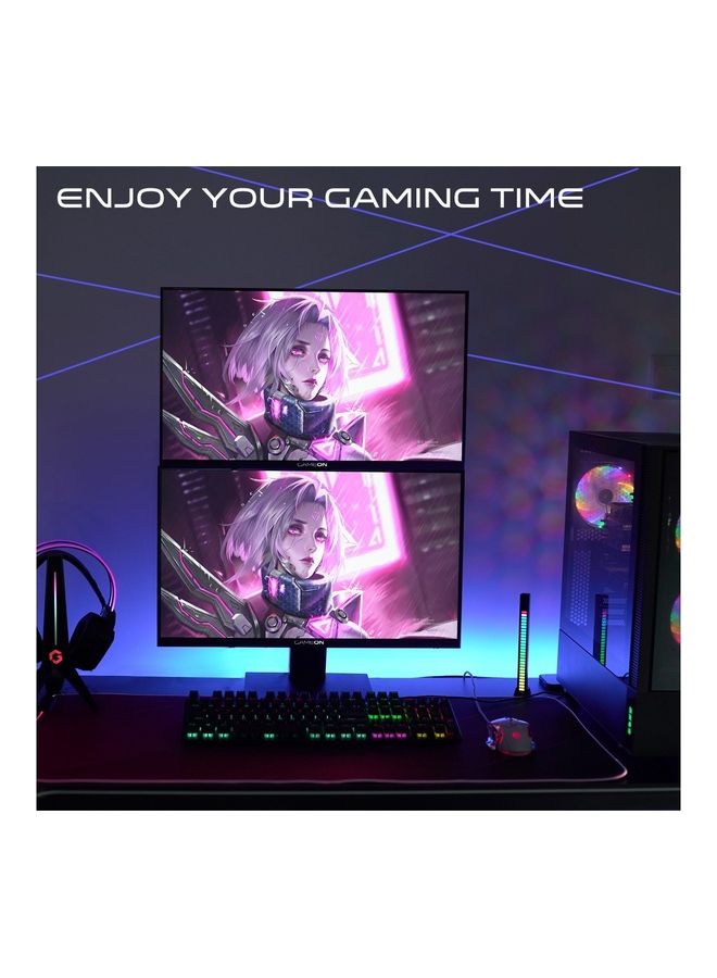 جايم أون - شاشة ألعاب GAMEON GOB24FHD75IPS مقاس 24 بوصة FHD ، 75 هرتز ، 4 مللي ثانية ، شاشة ألعاب مسطحة IPS أبيض - Image 1